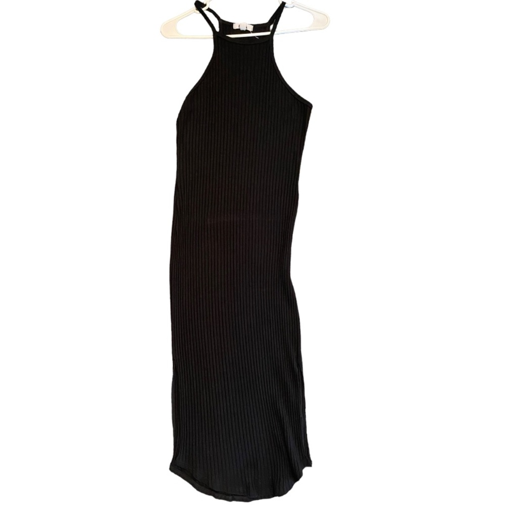 Black Knit Maxi Dress